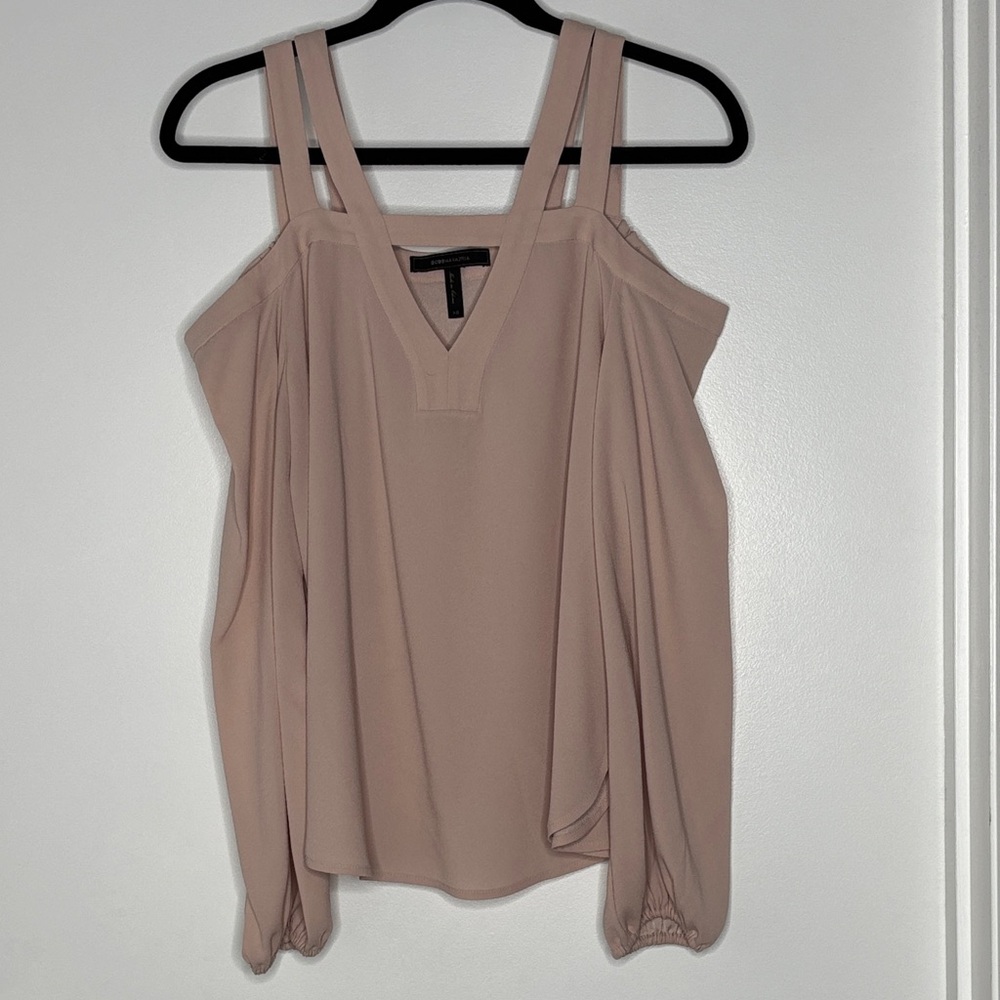 BCBGMaxAzria Blush Double Strap Blouse